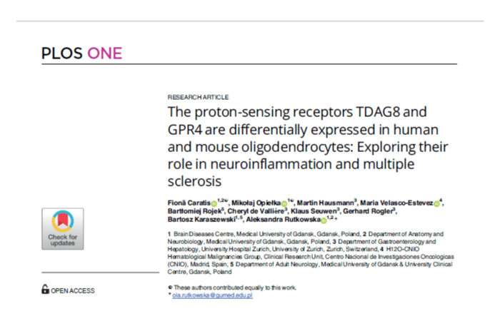 The proton-sensing receptors TDAG8 and GPR4 are differentially expressed in human and mouse oligodendrocytes: Exploring their role in neuroinflammation and multiple sclerosis