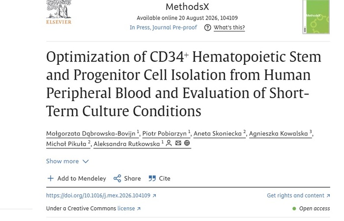 Optimization of CD34⁺ Hematopoietic Stem and Progenitor Cell Isolation from Human Peripheral Blood and Evaluation of Short-Term Culture Conditions